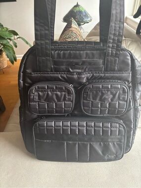 LUG Puddle Jumper- Quilted Tote with Multiple Front Pockets and storage.